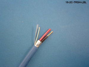 18-2C-TRSH-LBL - OEM Systems Lighting Control for Lutron Dimmer & Switch 18 AWG 2-Conductor 600V Tray Cable