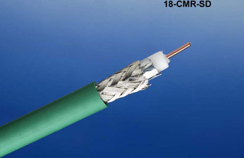 18-CMR-SD-BLK - Serial Digital RG6 dual Shield 4.5 GHz Coaxial Cable