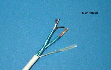22-2P-PINDSH-BLK - Commercial Grade General Purpose 22 AWG 2-Pair Plenum Individually Shielded Cable
