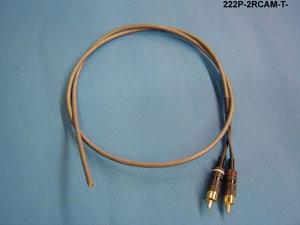 222P-2RCAM-T-6 - AUDIO DUPLEX RCA-OPEN CBL 6'