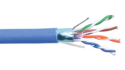 24-4P-L5SH-EN-BLU - Category 5e F/UTP EN Series 24 AWG 4-Pair Shielded Cable