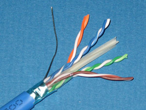 24-4P-L6SH-BLK - Category 6 F/UTP 23 AWG 4 Pair Shielded Cable