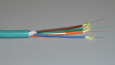 4B50125OM3P - 4 Fiber Breakout OM3 Multimode Cleerline SSF Indoor/Outdoor Plenum Fiber Optic Cable