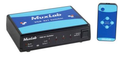 500160 - MuxLabs 4:1 VGA Switch over Twisted Pair