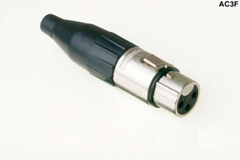 AC3F - XLR JACK 3-PIN SOLDER NICKEL