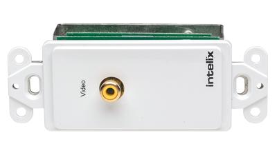 AVO-V1-WP-F-B STOCK - Intelix Brand Composite Video Wall Plate Balun