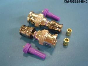 CM-RGB25-BNC - C-Tec2 Mini-RG59 Stranded BNC Plugs for Single or Dual shield formats