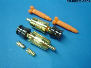 CM-RGB26-GRCA - C-Tec2 Mini-High Resolution Stranded RCA Plugs for Single or Dual shield formats