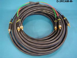 D-3RCAM-M-75 - Liberty manufactured Triplex RCA Plenum rated Component Video cable