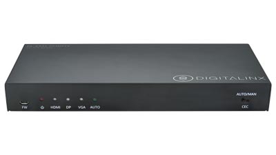 DL-AS31-1H1DP1V - 3X1 Auto Switcher with HDMI, Display Port and VGA Inputs