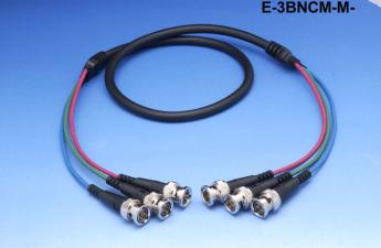 E-3BNCM-M-100 - VIDEO CBL YUV 3 BNCM-M 100'