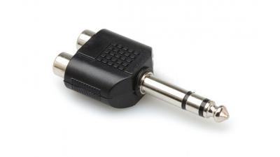 GPR-484 - Hosa Technology Audio Y Adapter 2 RCA Female to 1/4