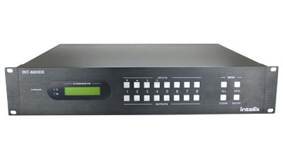 INT-88HDX - 8x8 HDMI / HDBaseT Matrix Switcher