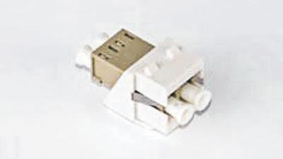 ISK-LC-WH - Keystone compatible LC Duplex Multimode Fiber Coupler inserts