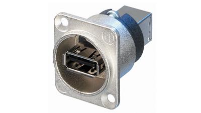 R20-NB - USB A-B BLACK SHELL-NAUSB-W-B