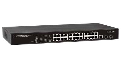 NGSM24T2 - 24-port Full L2 Management, plus 2 SFP open slot, Gigabit Ethernet Switch