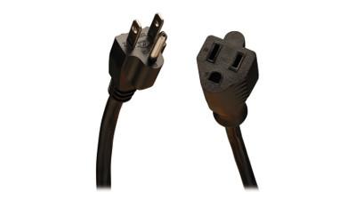 P022-001 - Tripplite Premium UL listed NEMA 5-15P to NEMA 5-15R 18 AWG 10 Amp Power Cords