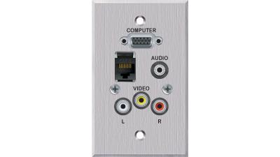 PC-EZ1260-E-T-C - Liberty EDULINX Interconnection System 2 Video 2 Audio plus network faceplate