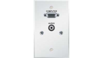 PC-EZ1520-E-T-E - POWDERCOATED WHITE SINGLE GANG