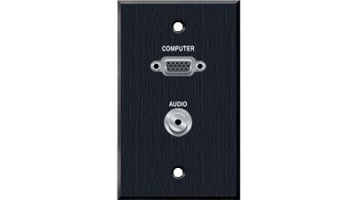 PC-G1520-E-P-B - Panelcrafters precision manufactured VGA and a 3.5MM TRS