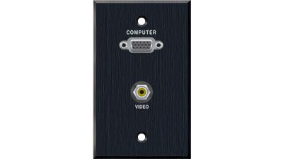 PC-G1540-E-P-B - Panelcrafters precision manufactured VGA and Composite Video RCA pass through