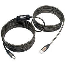 U042-025 - USB 2.0 ACTIVE AM-BM 25' BLACK