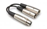 YXM-101.5 - Y CABLE XLR3F TO DUAL XLR3M
