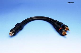 Z200FM - Liberty Z200 Specialty Audio Splitter Cable RCA Female to 2 RCA Male