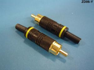 ZD06-Y - Economy RCA Connectors for smaller diameter audio and video cable