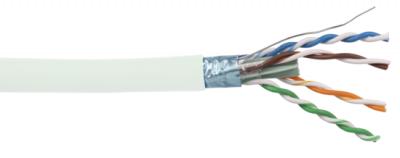 Category 6, Gigabit TAA Compliant Ethernet RJ45 Cable Assembly, 26AWG  Stranded, SF/UTP Double Shielded Braid + Foil, LSZH, Blue, 25F