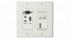 DL-1H1V1U-WP-W - Two Gang HDBaseT 2.0 HDMI / VGA and USB 2.0 transmitter wall plate