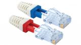 100 011LW - Category 6 EZ-RJ45 plugs in a 30-pack with Strain Relief 