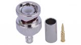 112116 - BNC Crimp Plug for RG58 Non-Plenum Dual Shield Cable
