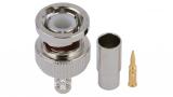 112128 - BNC Crimp Plug for RG58 Plenum Dual Shield Cable