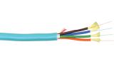 4B50125OM3P - Teal 4 Fiber Breakout OM3 Multimode Cleerline SSF Indoor/Outdoor Plenum Fiber Optic Cable Reel