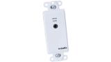 AVO-A2MINI-WP-F - ANALOG STEREO AUDIO WALL PLATE BALUN - 3.5MM