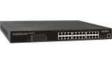 NGSME24T2H - 24-port Full Layer 2+ Management, plus 2 SFP open slot, PoE+ (500W) Switch