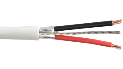 20-2C-PSH-WHT - Commercial Grade General Purpose 20 AWG 2-Conductor Plenum Shielded Cable