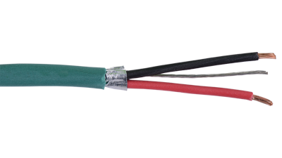 20-2C-TTPSH-GRN - Tight Tube Plenum Audio and Control 20 AWG 1-Pair Shielded Plenum