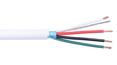 22-2P-PSH/UN-WHT - Intercom 22 AWG 2-Pair with 1-Pair Shielded Plenum Cable