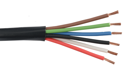 22-6C-P-BLK - Commercial Grade General Purpose 22 AWG 6 Conductor Plenum Cable