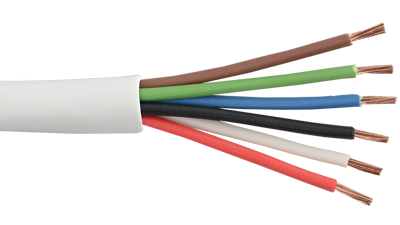 22-6C-GRY - Commercial Grade General Purpose 22 AWG 6-Conductor Cable