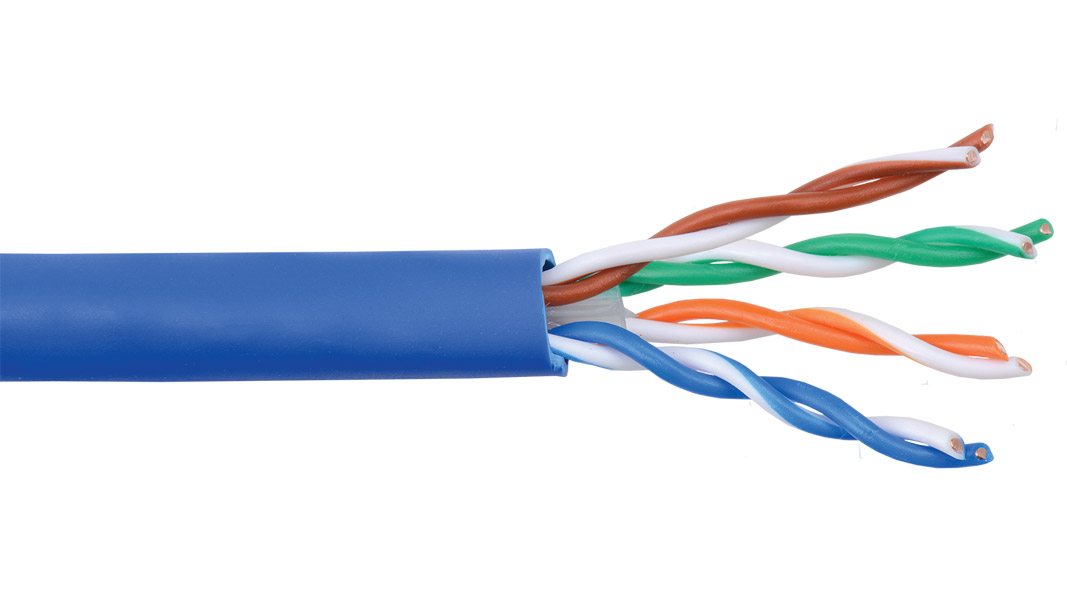 24-4P-L6-EN-BLU - Blue Category 6 U/UTP EN Series 23 AWG 4 Pair Unshielded Cable Reel