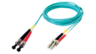 DMM10LCST-001M - Fibertron Duplex Fiber Optic Patch cable OM3 Laser Optimized Multimode LC-ST