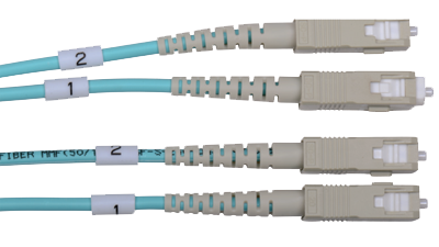 DOM3NSCSC - Stronger, Safer, Faster (SSF) Lifetime Fiber Optic Patch cable OM3 Laser Optimized Multimode SC-SC