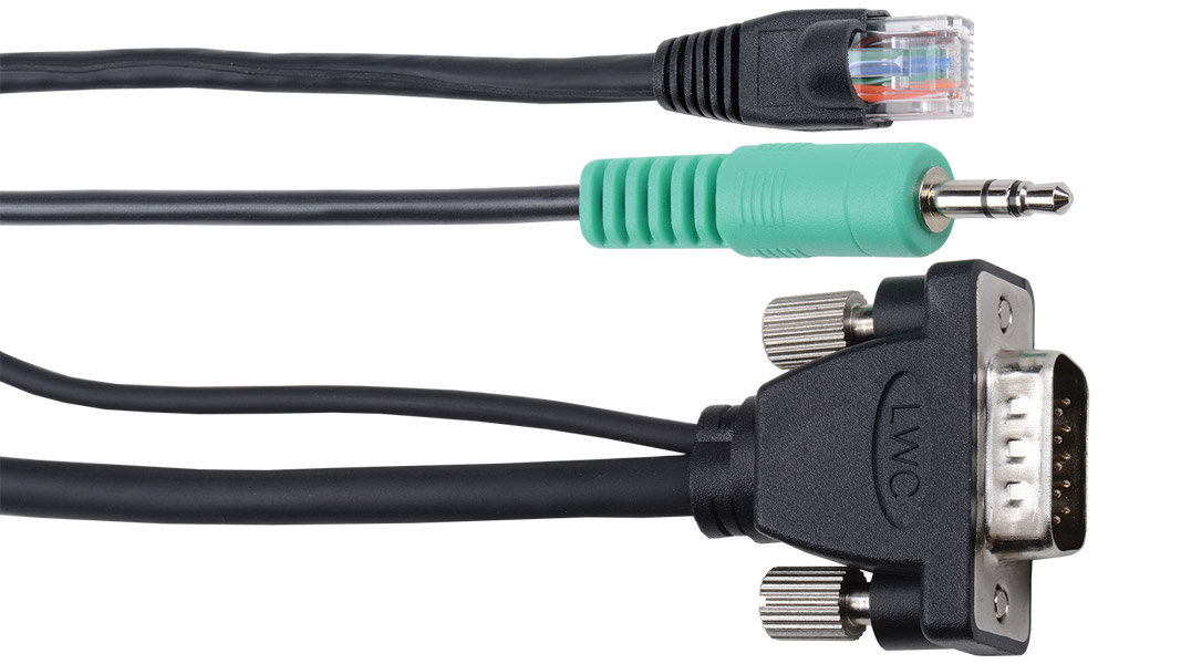 E-MVGAANM-M-6 - Micro VGA and Audio with Ethernet single cable solutions