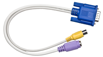 FLX-RBOCB - Composite and S-Video to VGA adaptor cable for use with FLX-RI4 cards