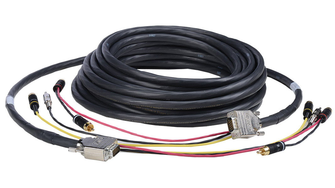 G-2V2A-B1-50 - Liberty Manufactured VGA+3.5TRS and Triplex RCA Audio/Video Plenum cable