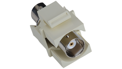 ISK-BNC-WH - Keystone compatible  BNC pass through inserts