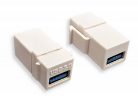 ISKM-U3AA-WH - INSERT USB A-A 3.0 COUPLER WHT